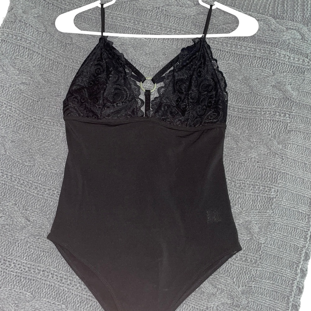 Charlotte Russe Black Bodysuit